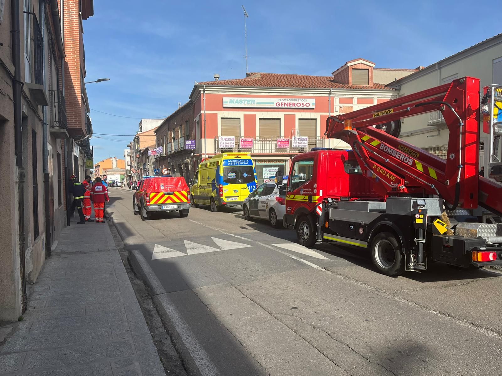 Herido un hombre al caerse de un balcón en Peñaranda.