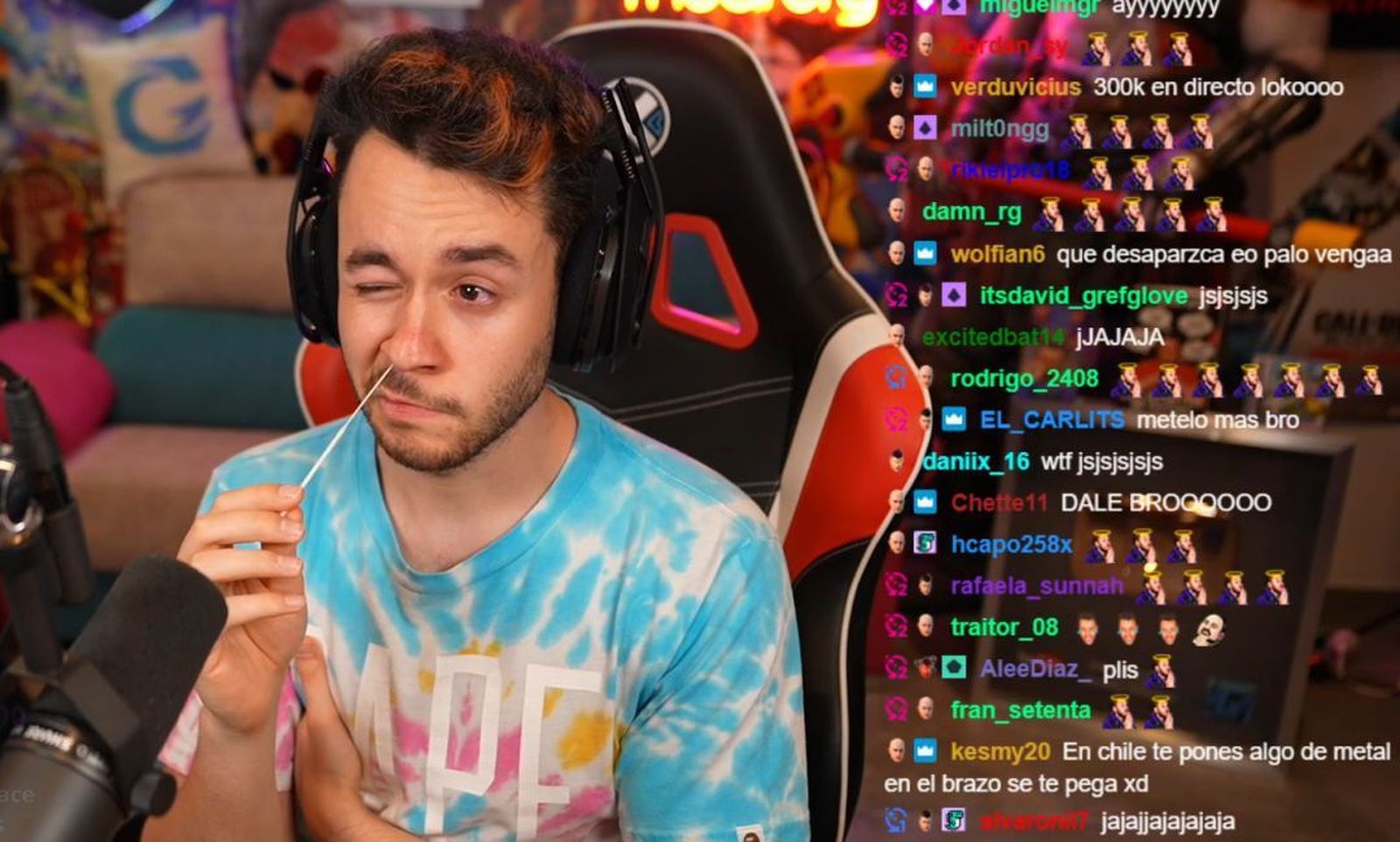 El YouTuber TheGrefg se hace un test Covid ante sus seguidores, y da positivo en coronavirus tras acudir a un evento multitudinario