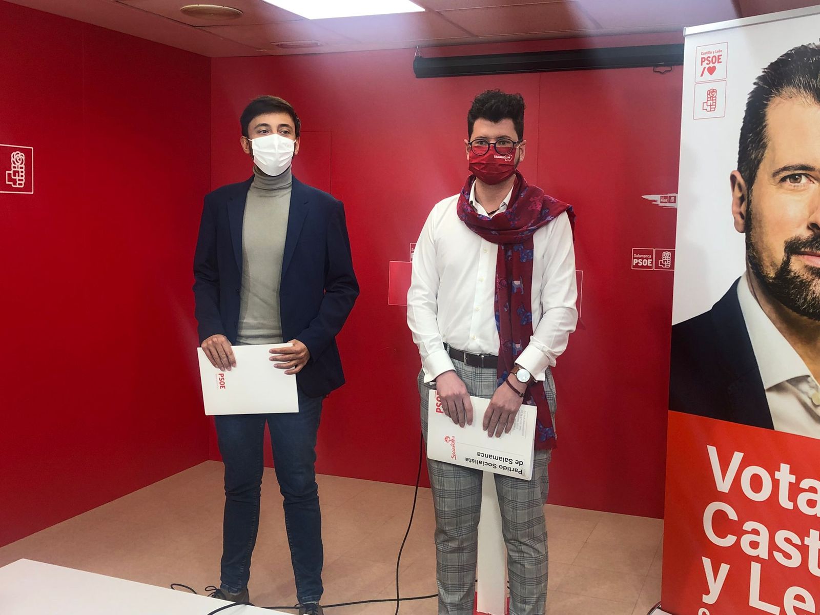 Los socialistas salmantinos Fran Díaz y Javier Calvo