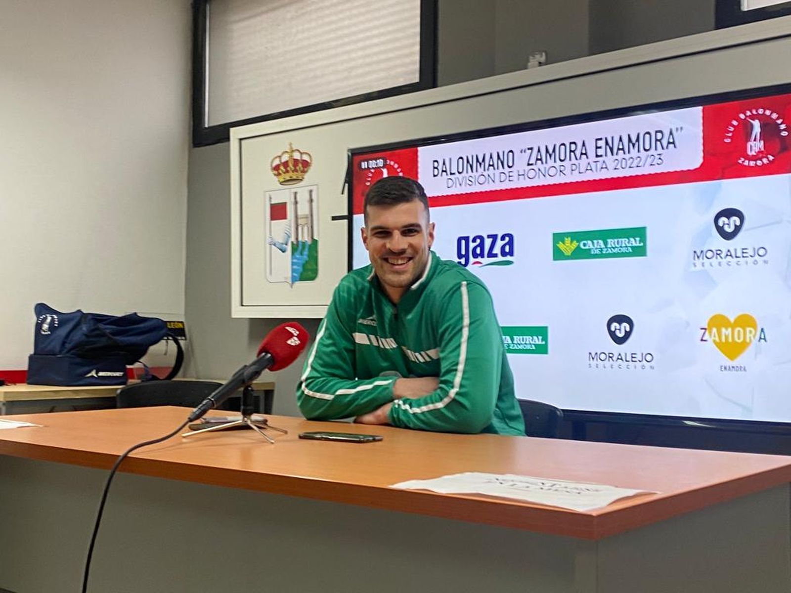 Jaime Gonzalez en la rueda de prensa previa al encuentro contra el Alicante