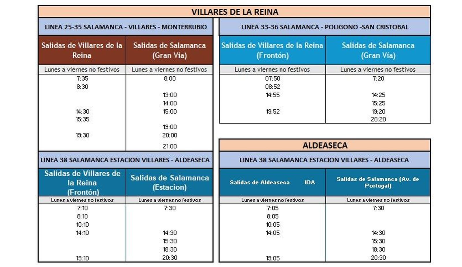 Servicios mínimos huelga 28 octubre en Villares de la Reina y Aldeaseca