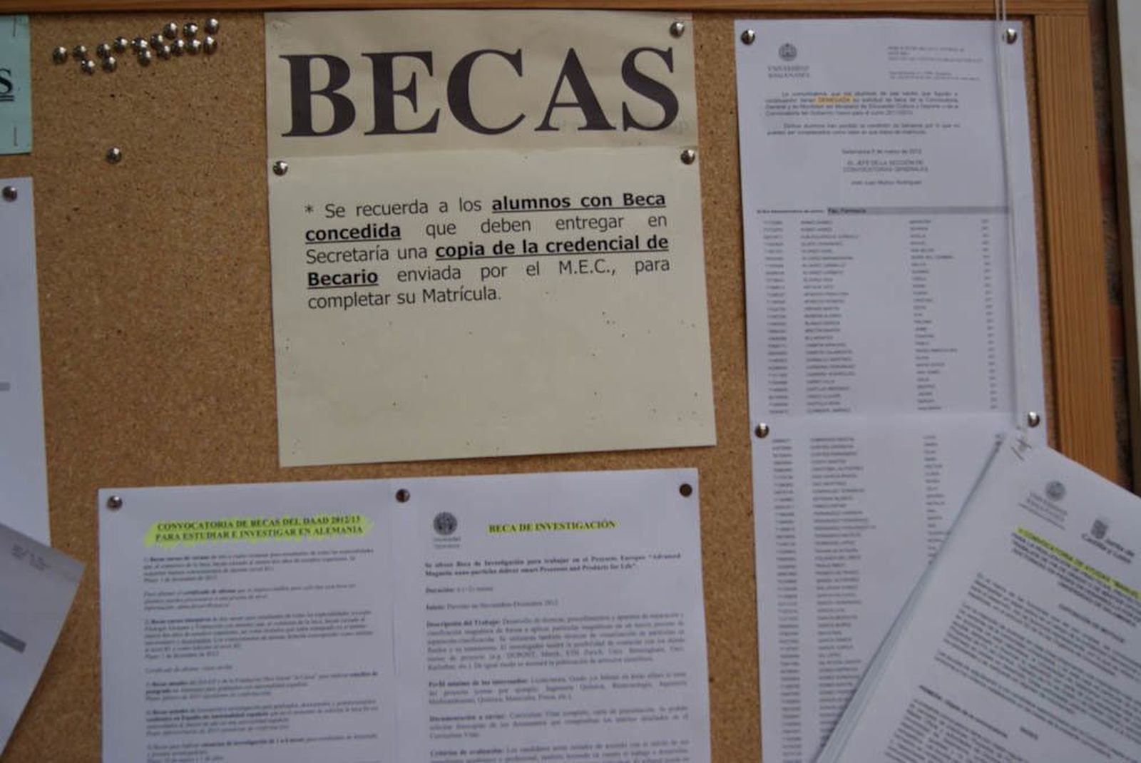 Publicados los umbrales de renta y patrimonio familiar para las becas del próximo curso