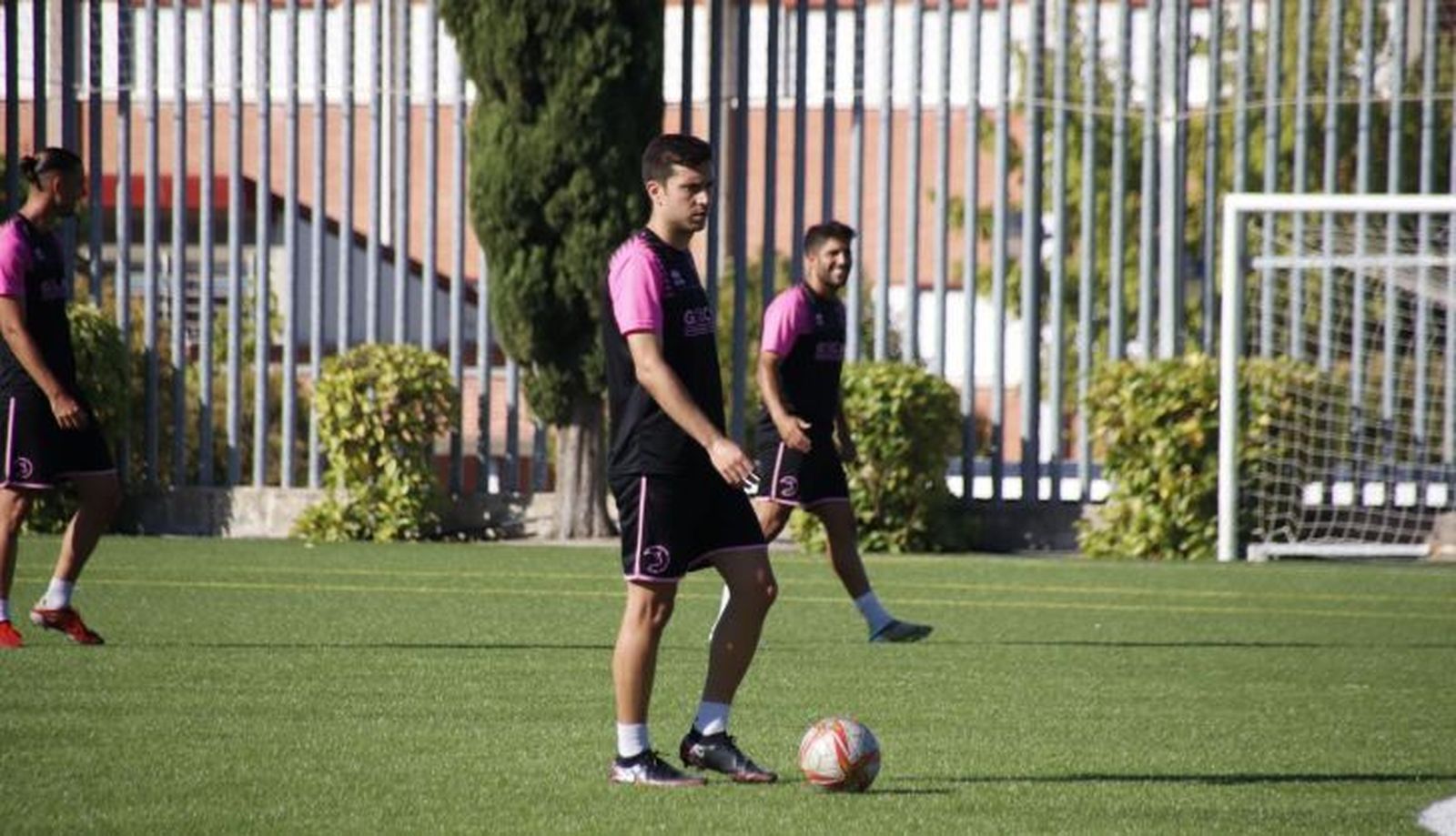Nespral, durante un entrenamiento en el Municipal Vicente del Bosque | FOTO SALAMANCA24HORAS.COM