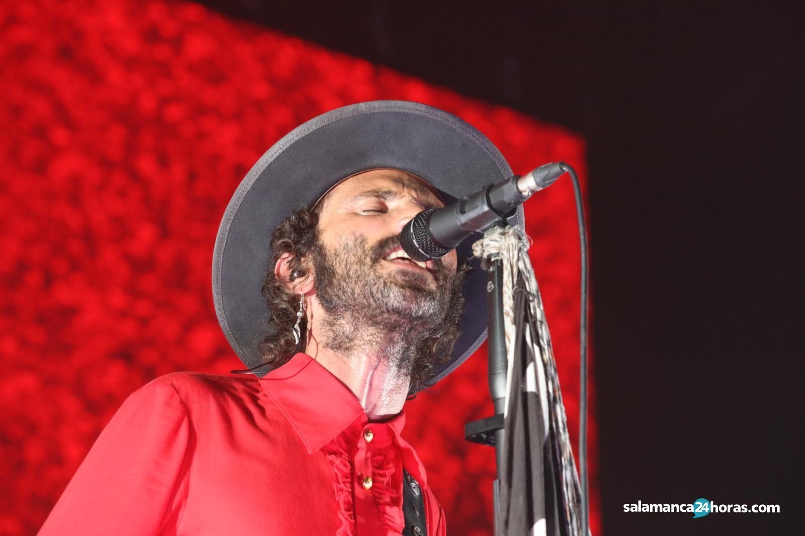 Leiva en uno de sus conciertos en Salamanca.