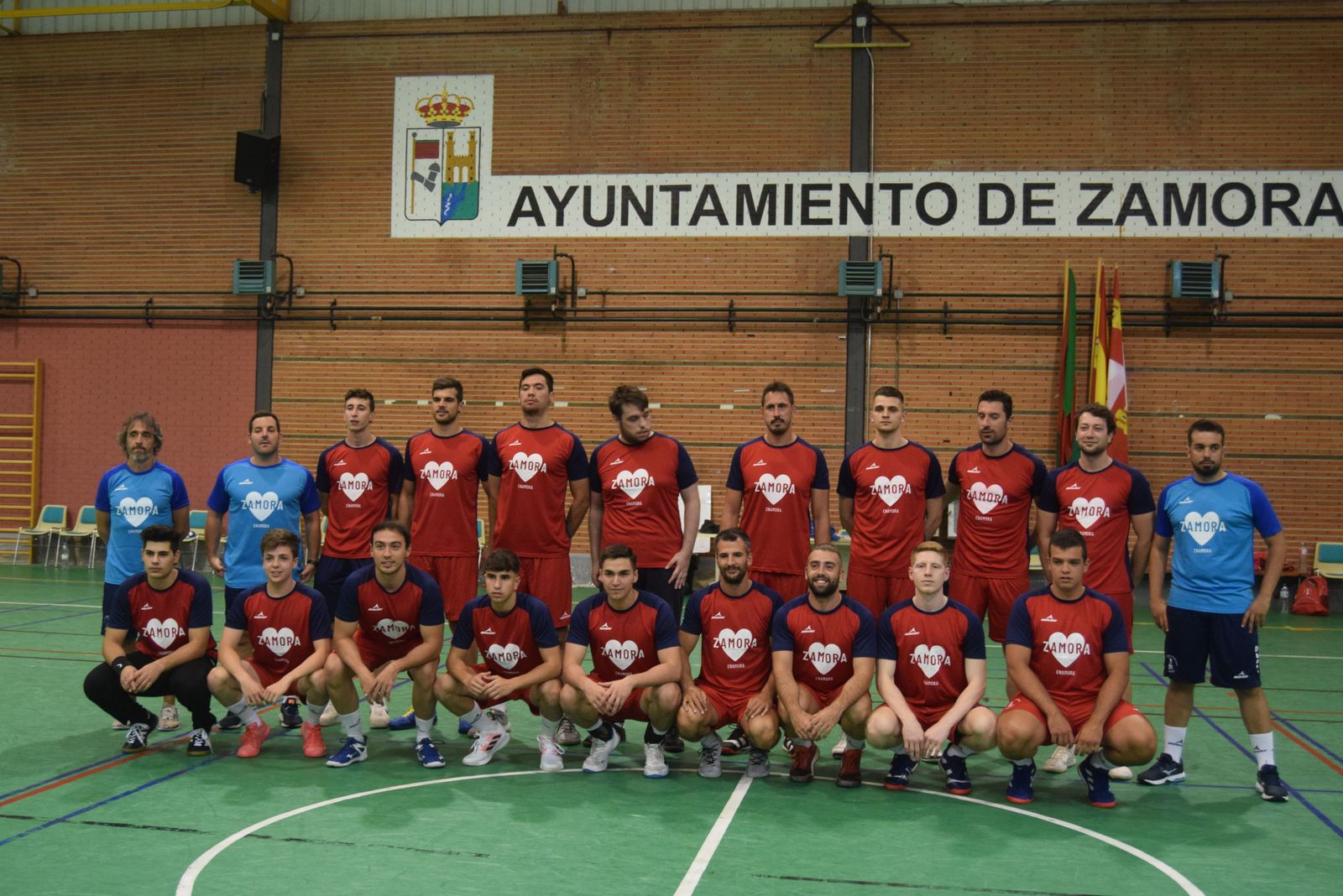 Primer entrenamiento del Balonmano Zamora