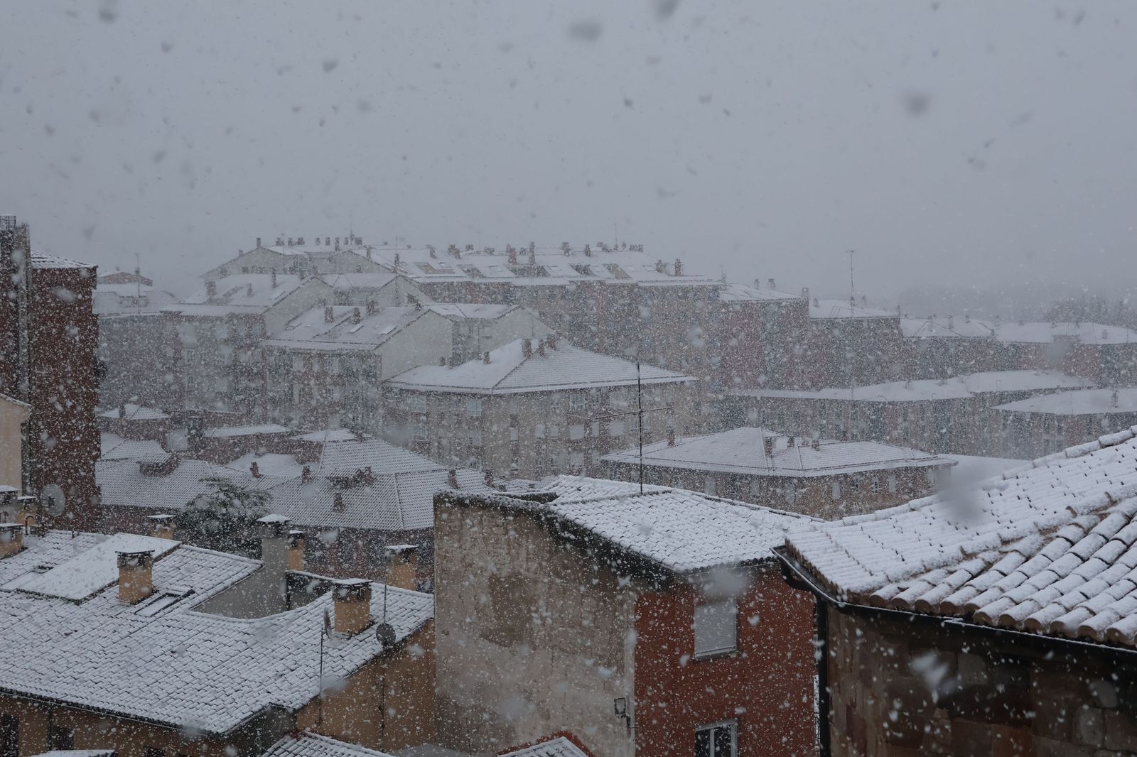 GALERÍA | Nieve en Zamora capital este miércoles