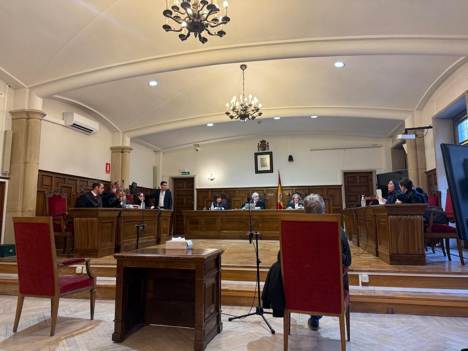 Acusado A.E.M.S en la celebración del juicio por agresión sexual.