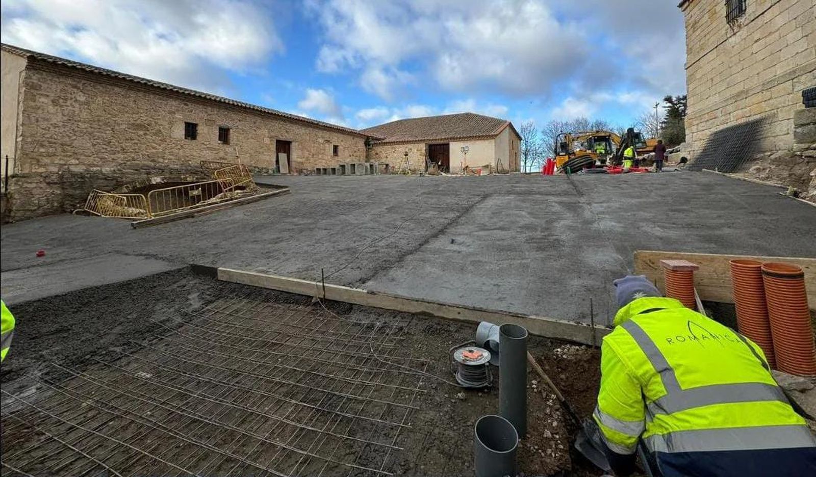 Obras este mes de enero en la parte trasera de la Catedral donde se va a abrir la nueva calle