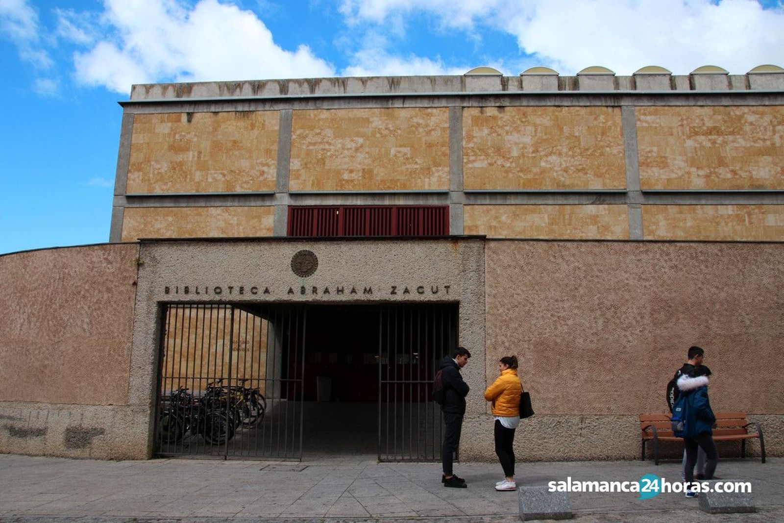 Imagen de archivo de la biblioteca Abraham Zacut antes de la pandemia