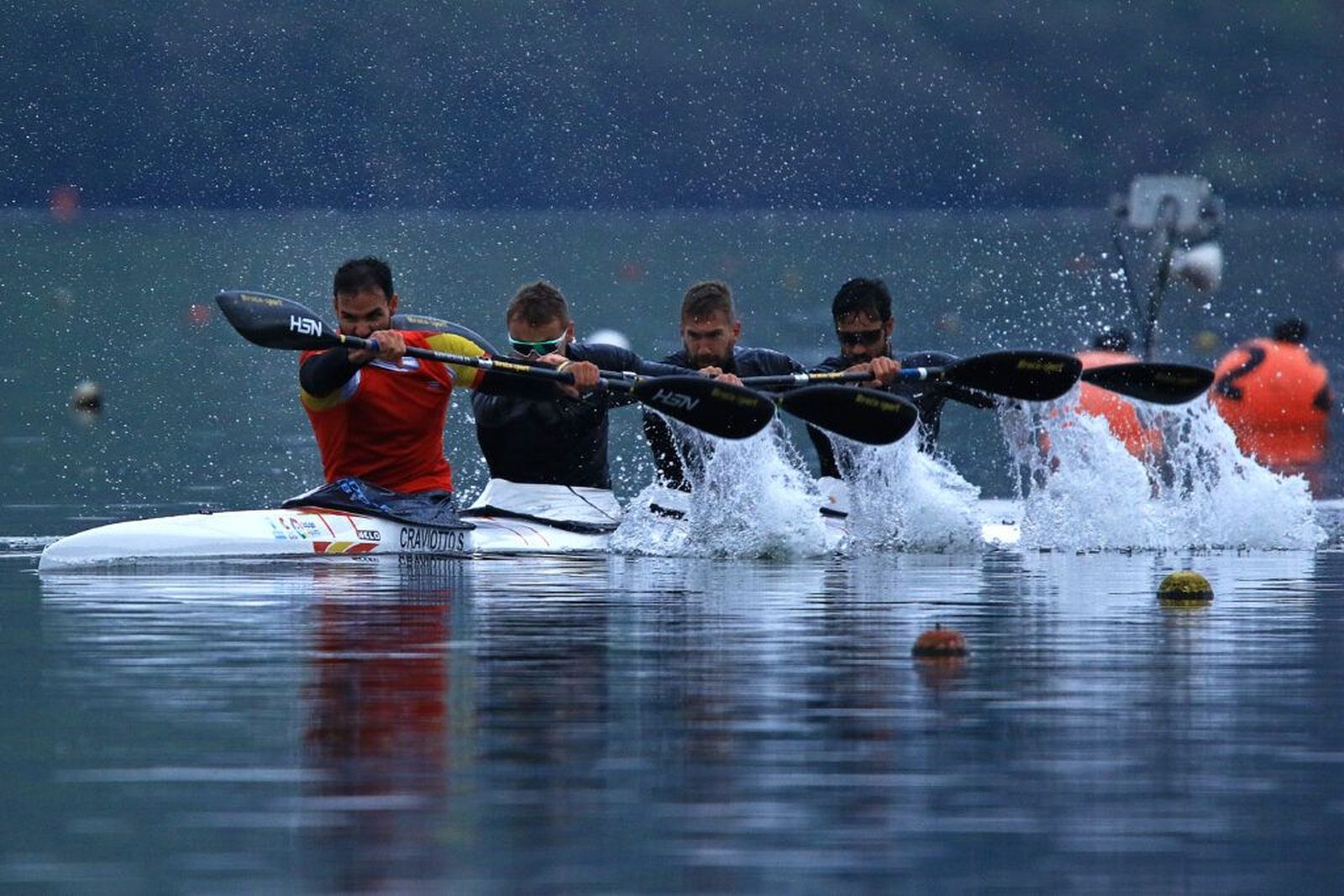 Craviotto, Walz, Arévalo y Germade, en la foto de Jonás Pravia
