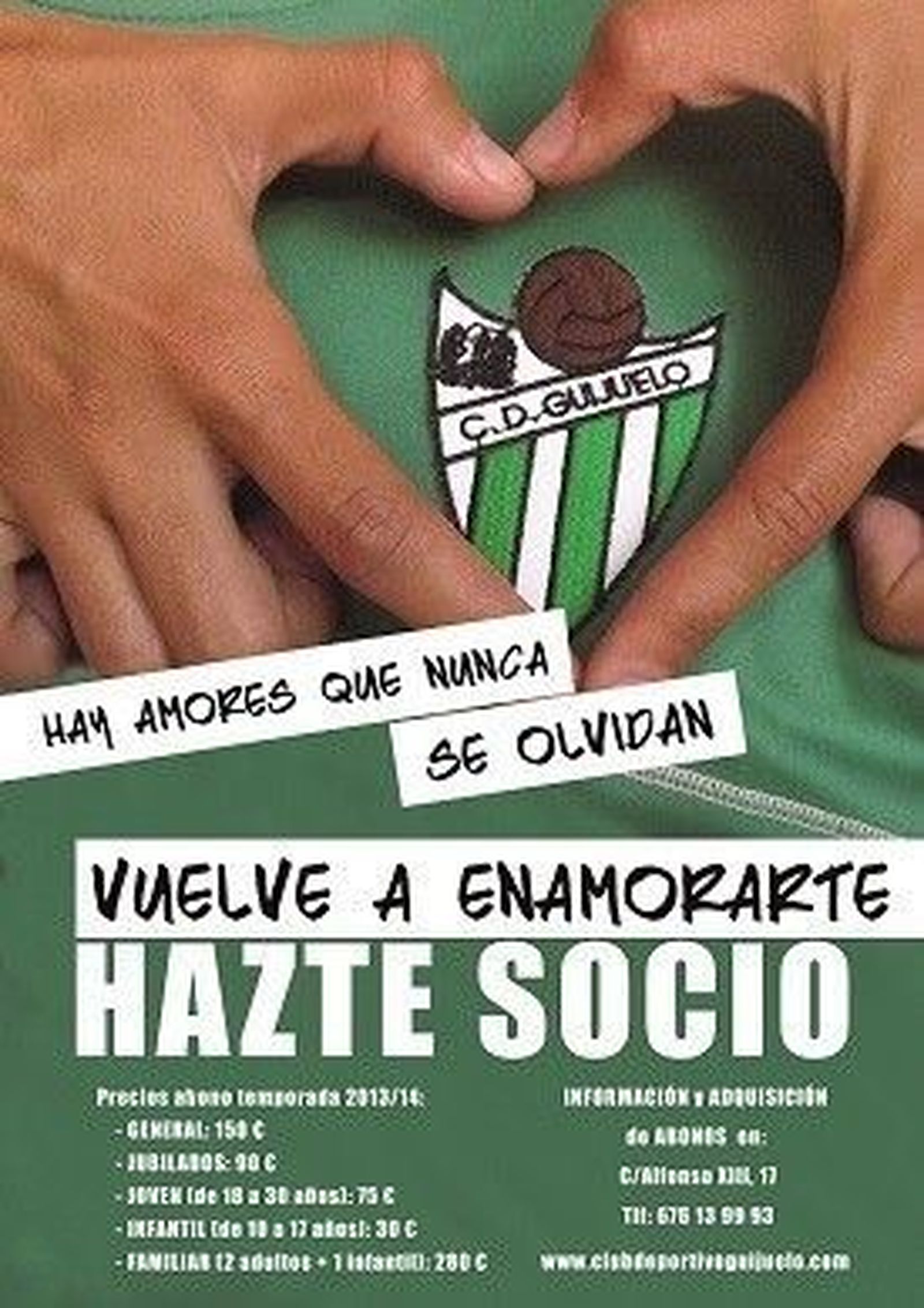 El amor al club, símbolo utilizado por el Guijuelo en su campaña de abonados