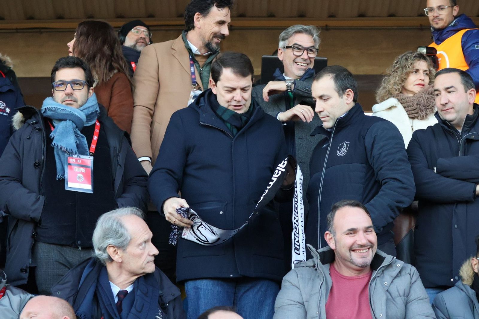 Roberto Pescador, con Alfonso Fernández Mañueco en el Reina Sofía | FOTO SALAMANCA24HORAS.COM