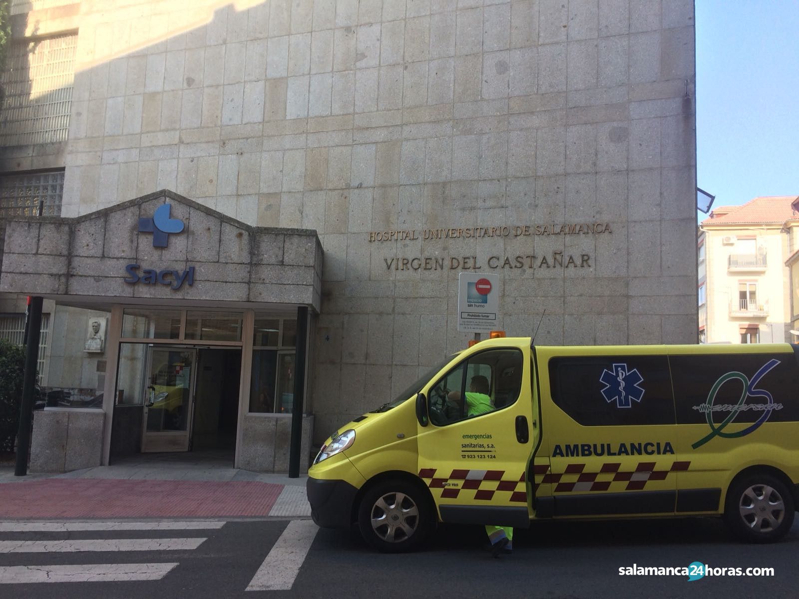 Ambulancia en el Virgen del Castañar