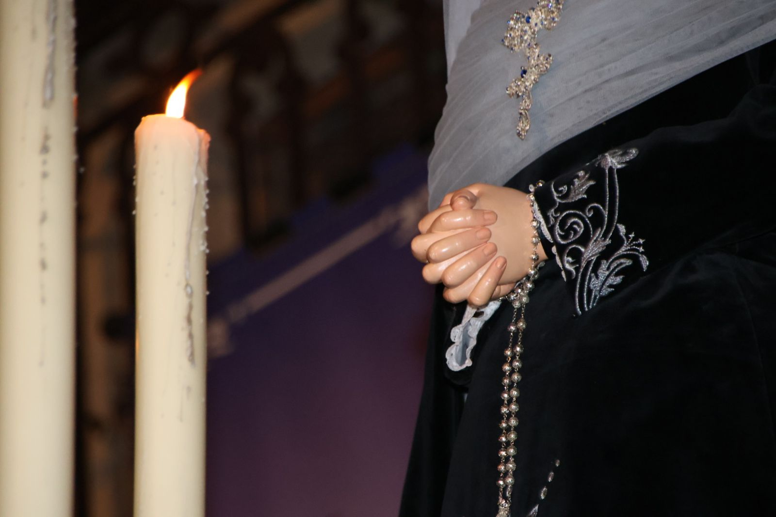 El Cristo de los Doctrinos y la Virgen de la Amargura saludan a sus fieles en Salamanca