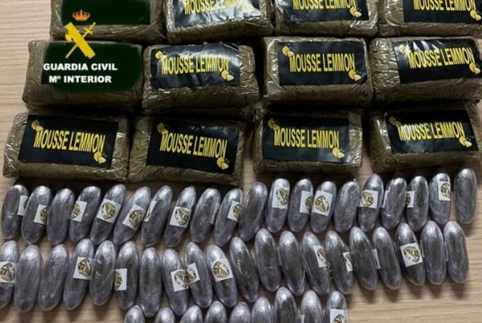 Imagen de la droga incautada