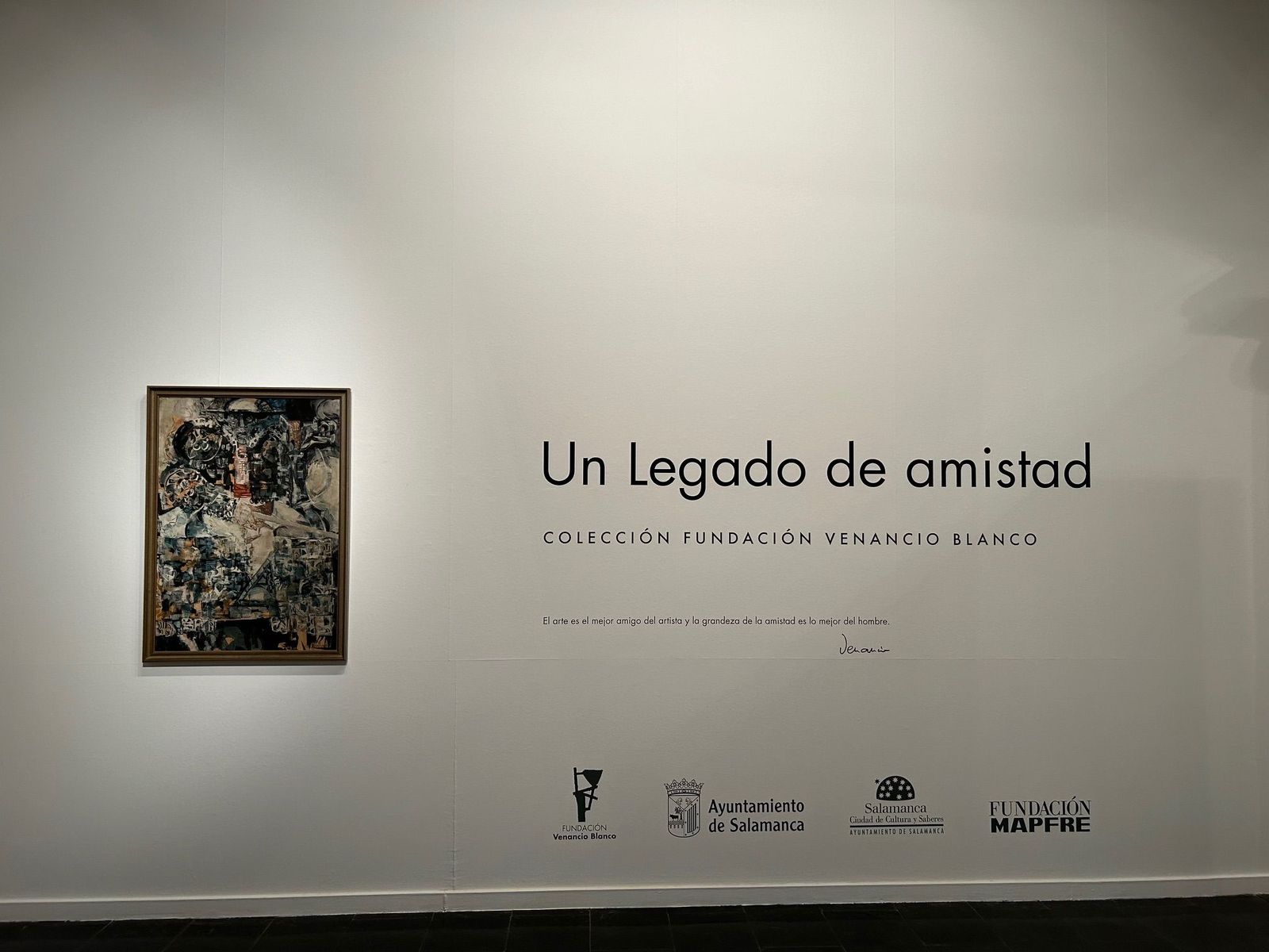 Nueva exposición que acoge ‘Un legado de amistad’, de la mano de Francisco Blanco, hijo de Venancio