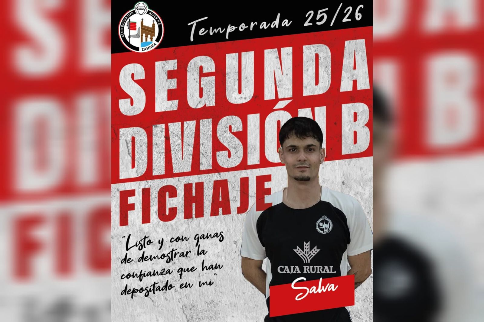 Salva, nuevo fichaje del River Sala Zamora