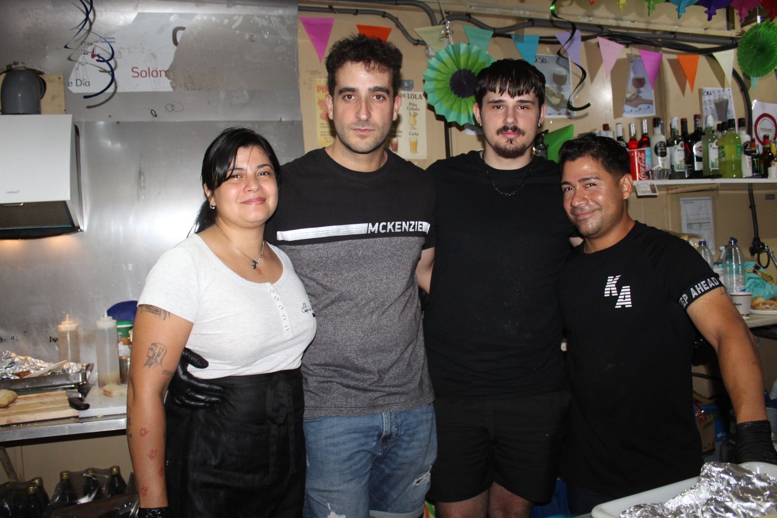 Ambiente en la Feria de Día en la tarde de este lunes
