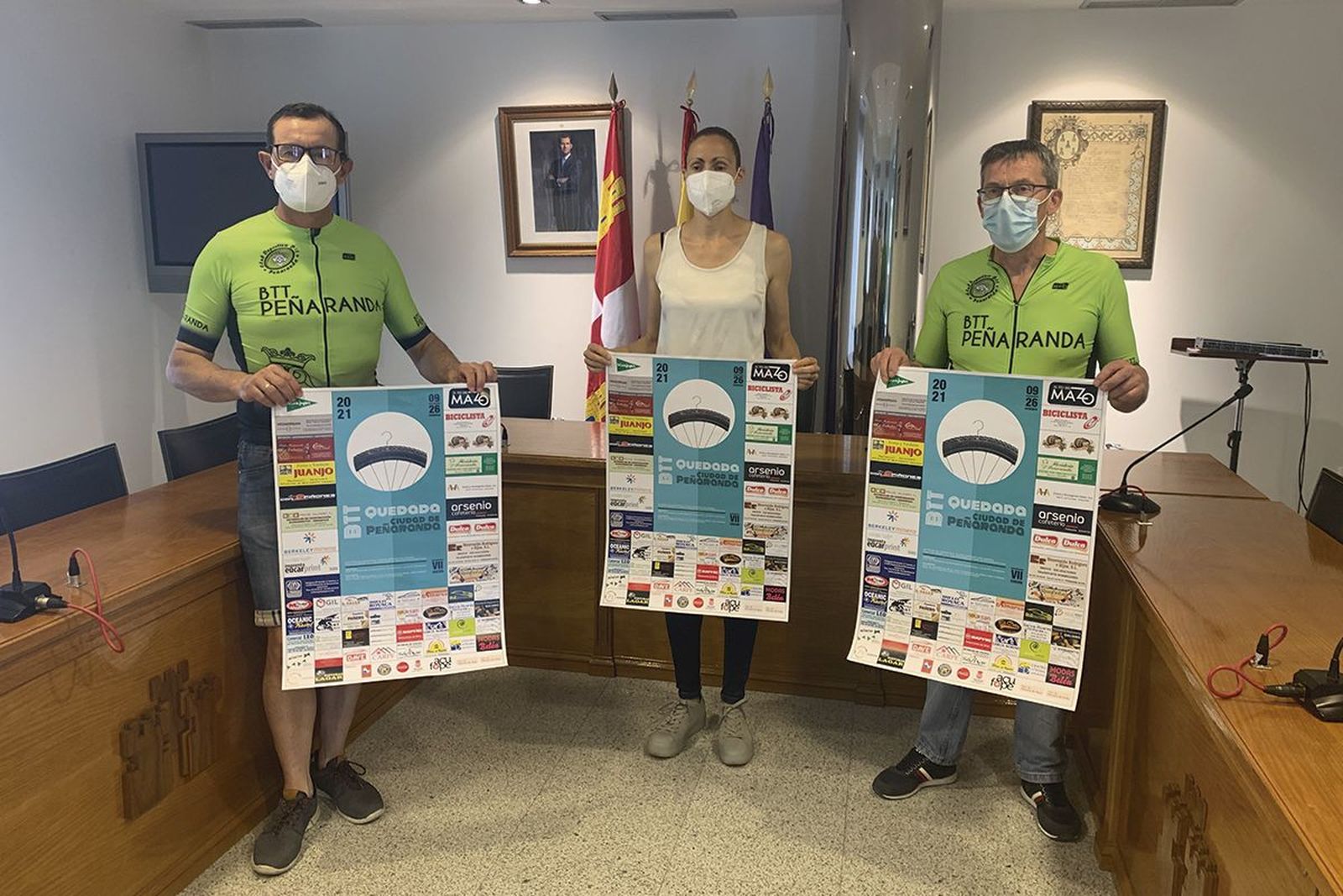 El club BTT Peñaranda y el Ayuntamiento de Peñaranda han presentado la VII Quedada BTT que se celebrará el 26 de septiembre