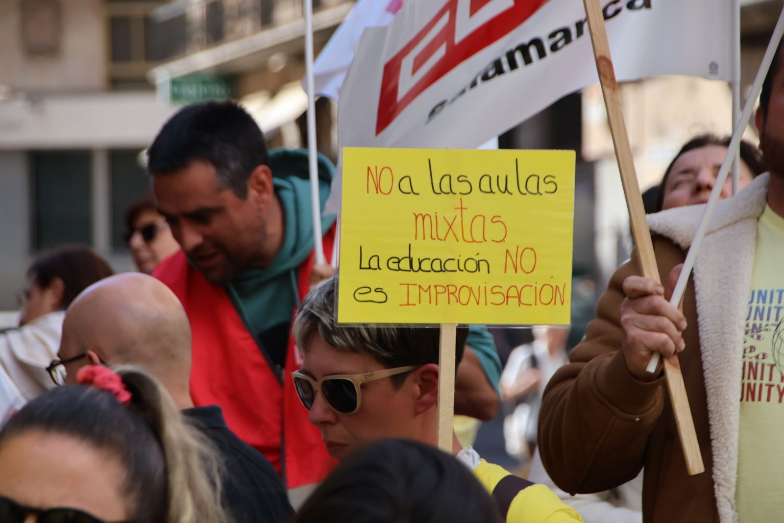 Concentración en la huelga de Educación Infantil