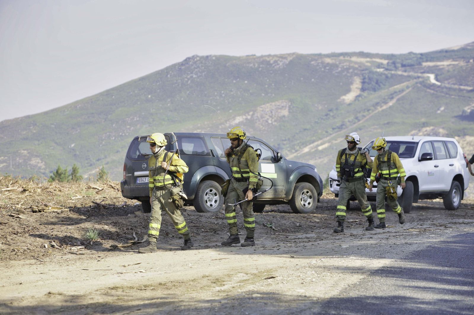 Incendio en la frontera de Galicia y Castilla y LeÃ³n en la localidad zamorana de Castromil