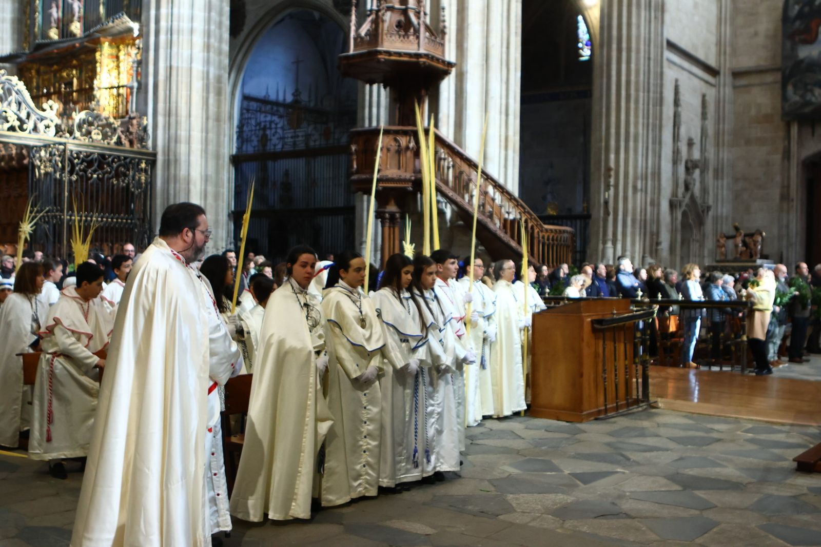 Bendición de palmas con motivo del Domingo de Ramos