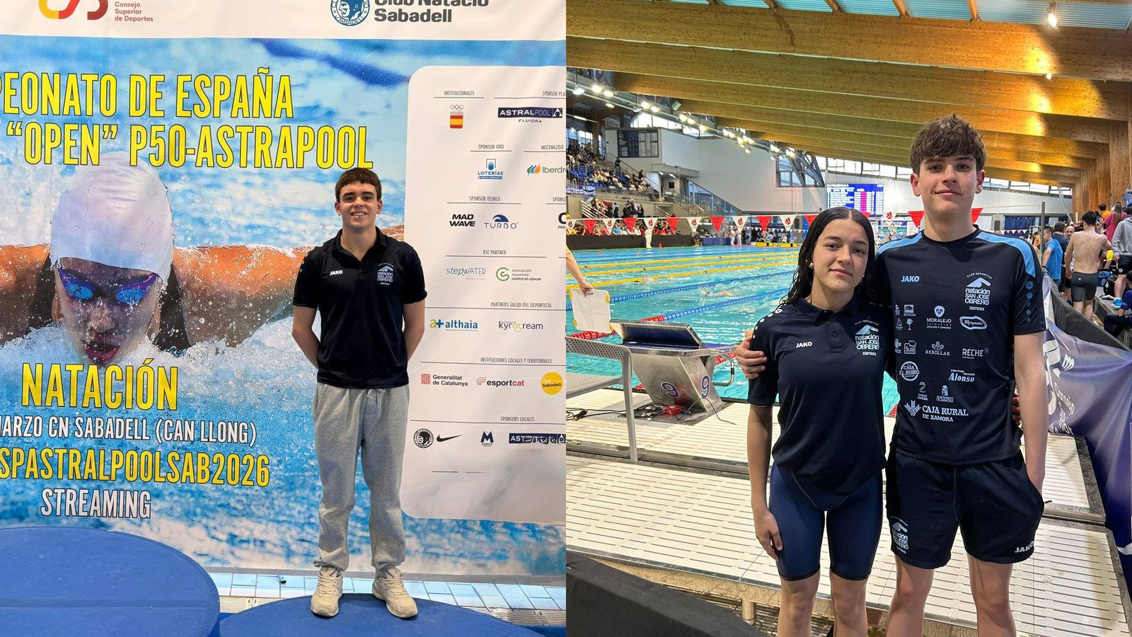 Los nadadores del CD Natación San José Obrero en los campeonatos de España
