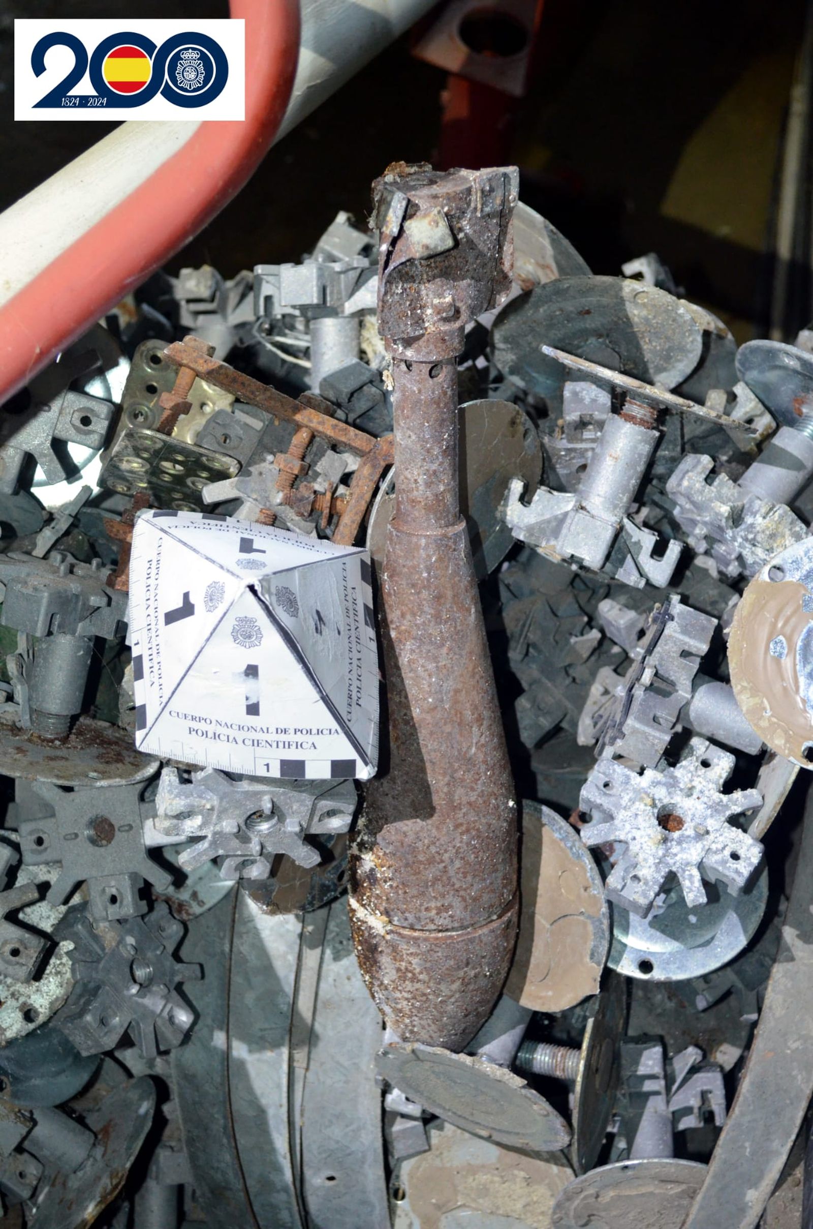 La granada encontrada