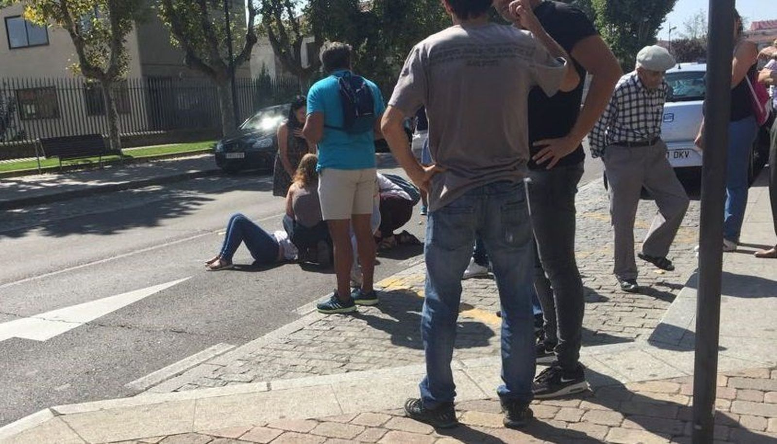 Una herida en un atropello en la avenida Reyes de España
