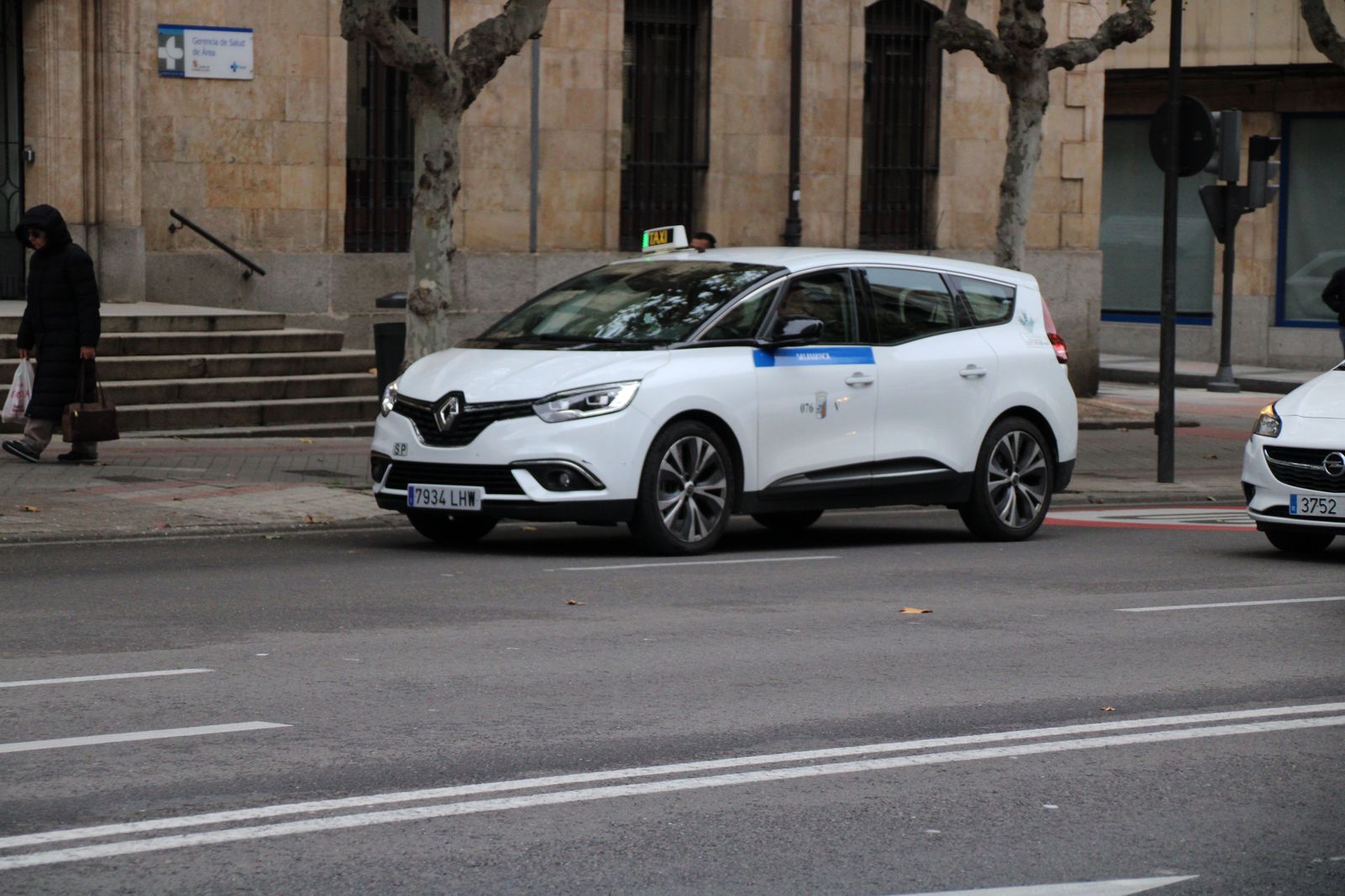 Taxis en Salamanca. Foto de archivo
