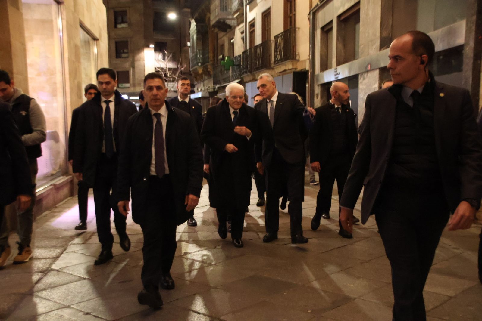 Llegada del presidente de la República Italiana, Sergio Mattarella, a Salamanca
