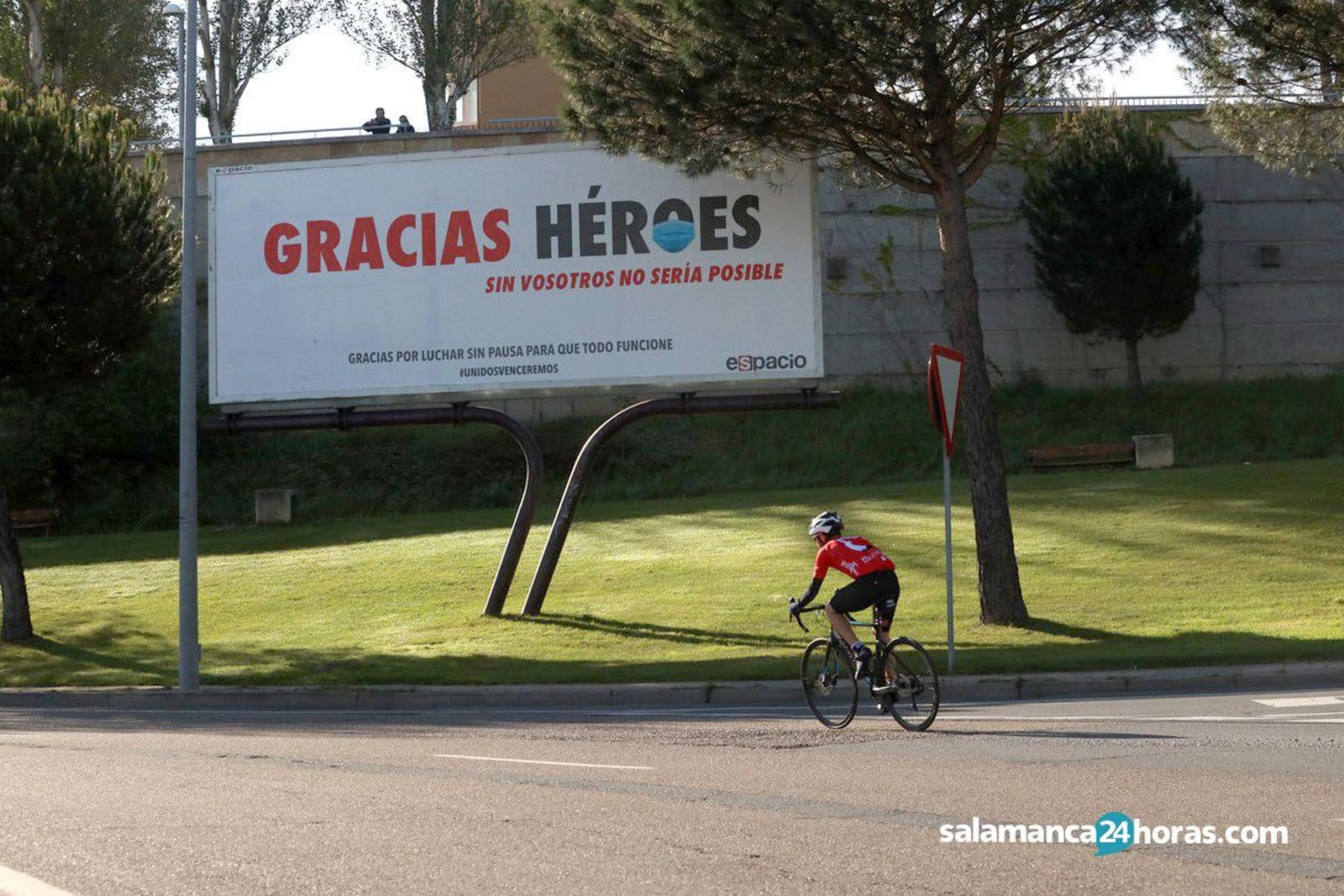 Coronavirus ciclista gracias