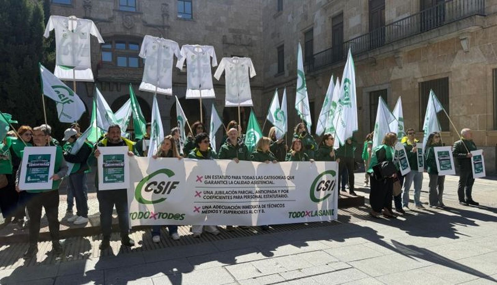 Protesta CSIF en Salamanca