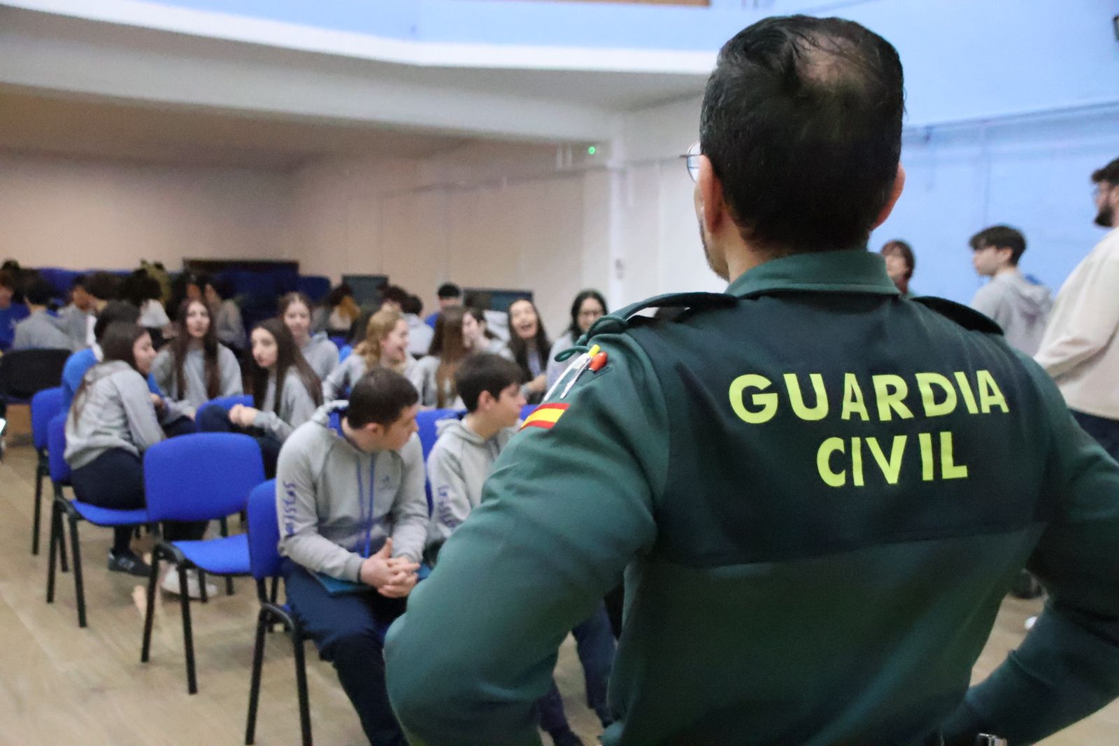 Reportaje ciberliga con Guardia Civil en Maristas