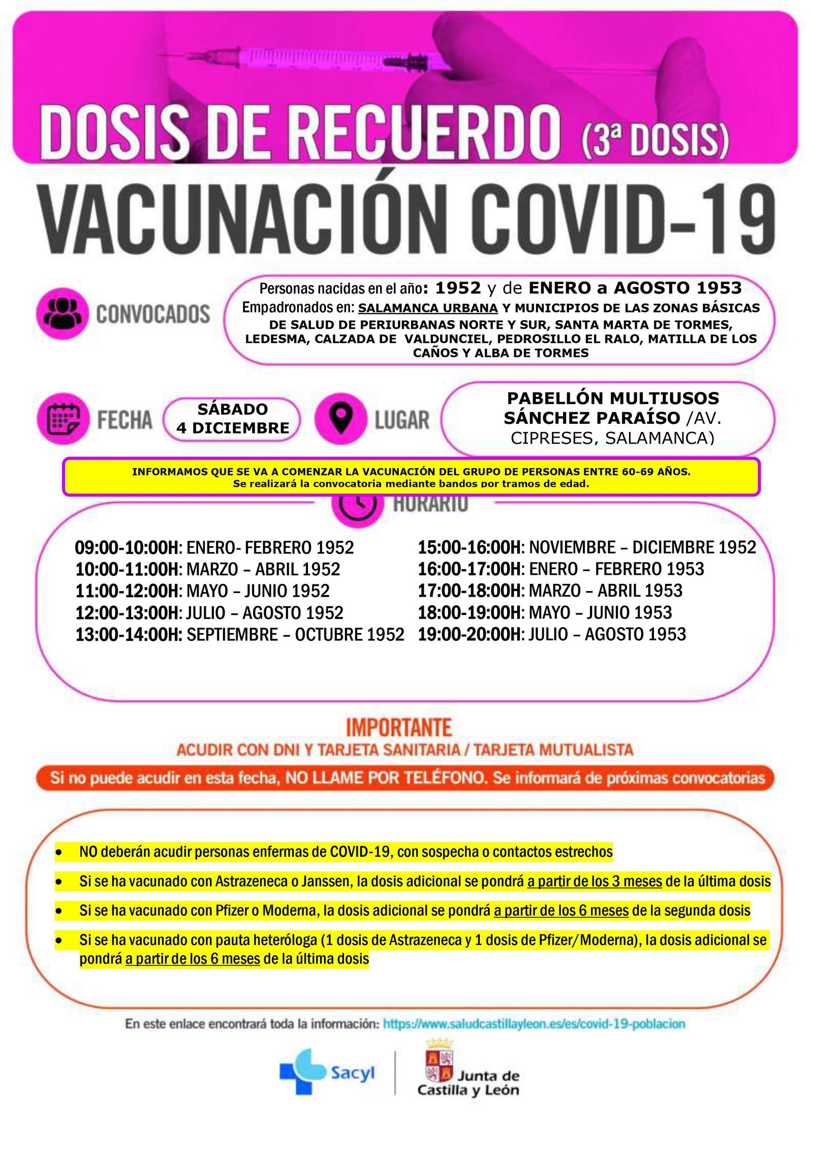 Convocatoria 4 de diciembre