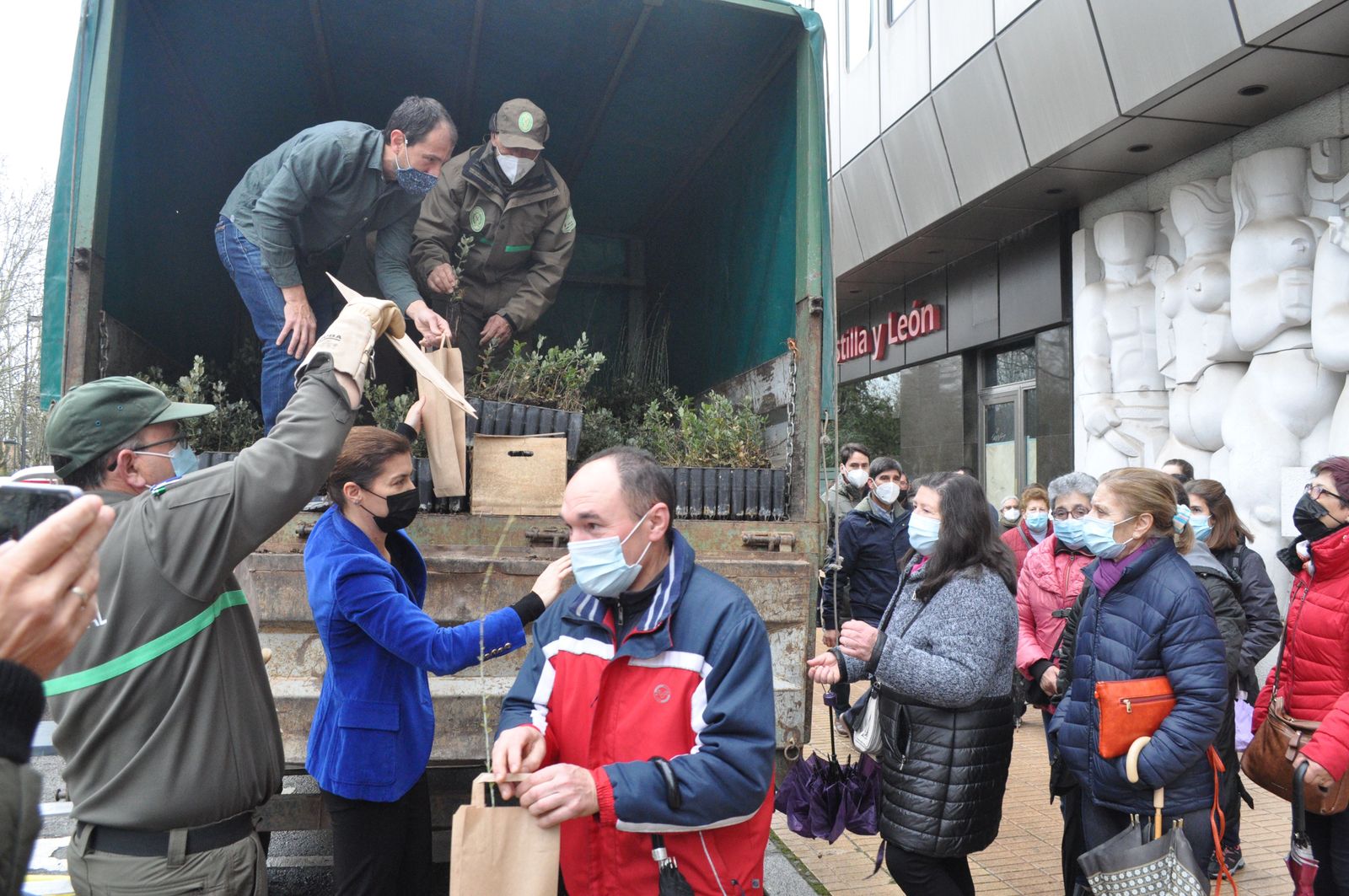 Entrega de árboles en la Junta4