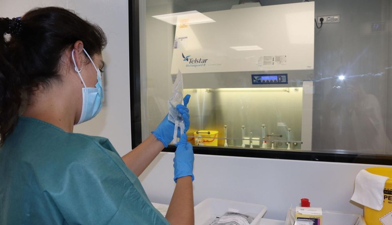 Una enfermera en un hospital