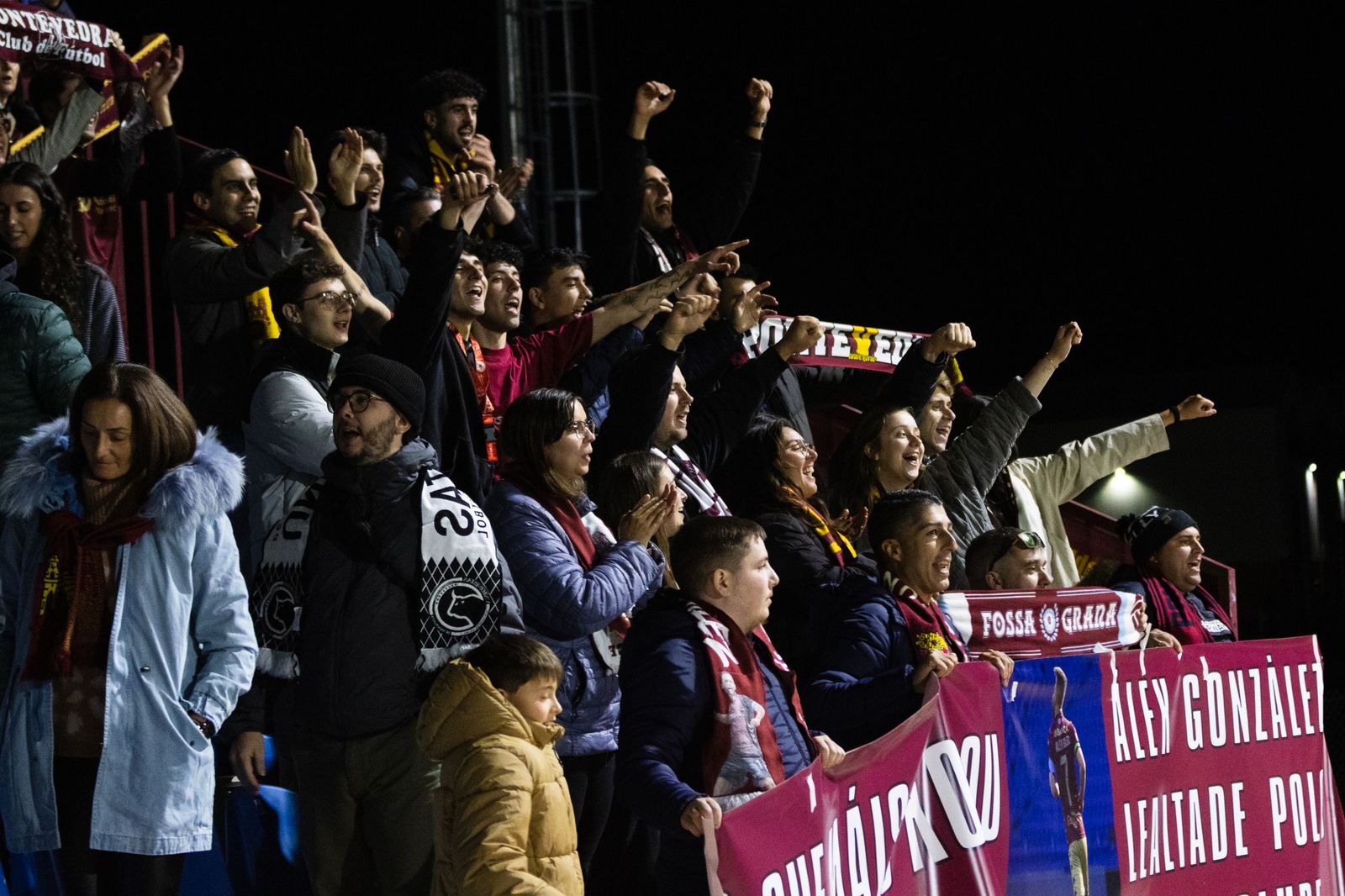 Partido entre Unionistas y Pontevedra en el Reina Sofía