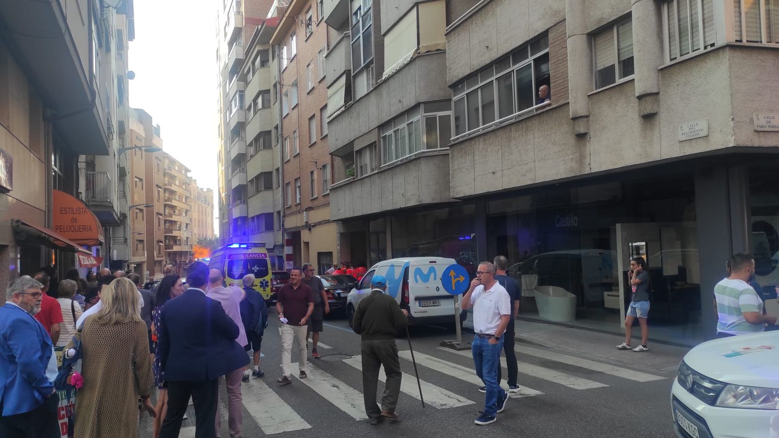 Expectación tras la explosión de gas