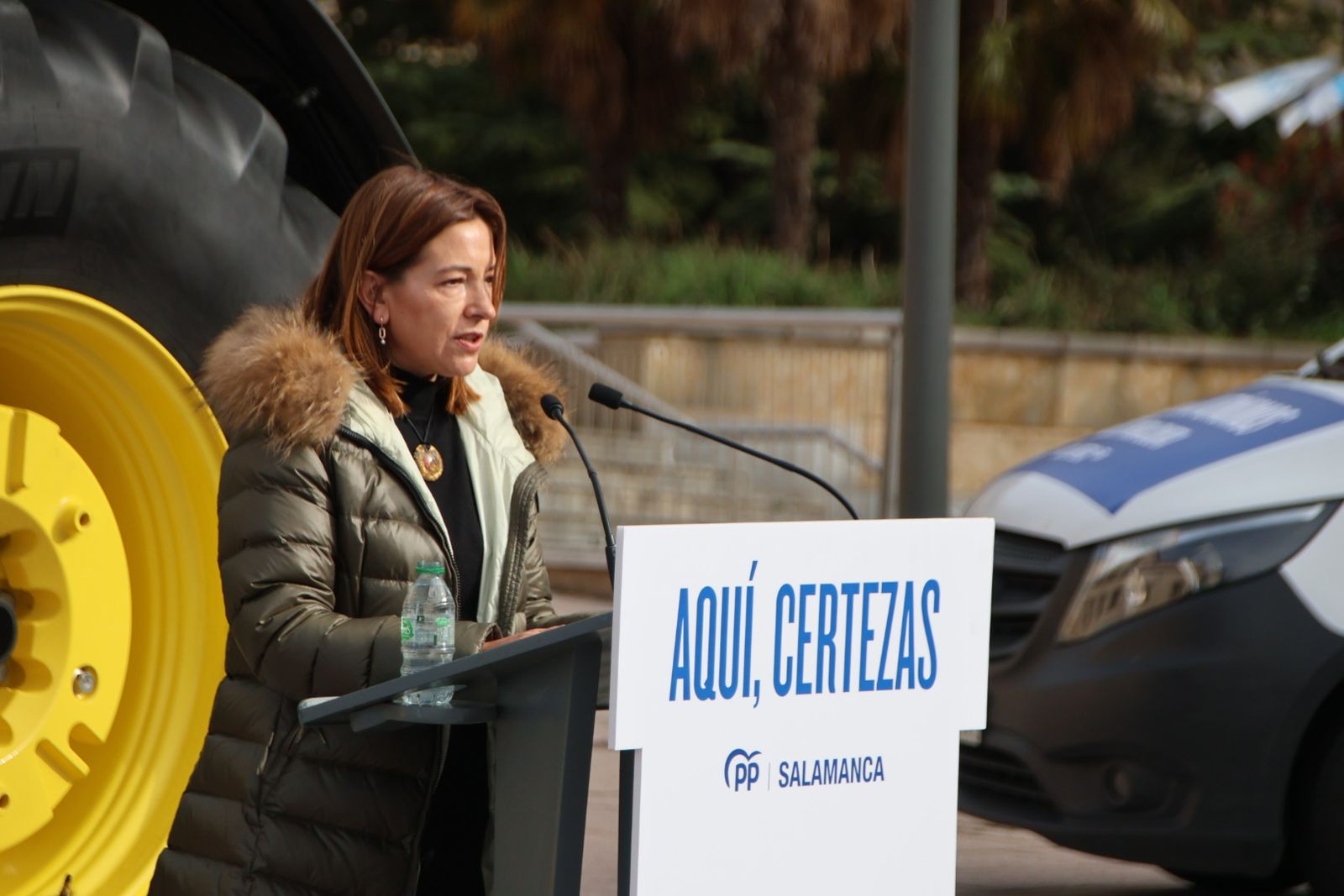 Mañueco presenta su caravana de vehículos en Salamanca
