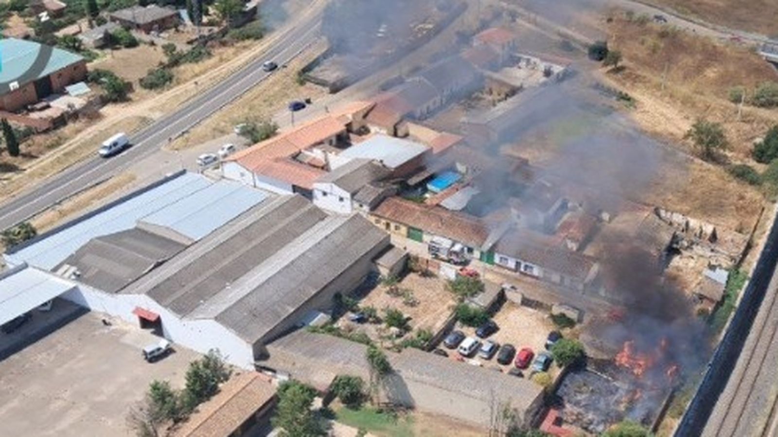 Imagen del incendio