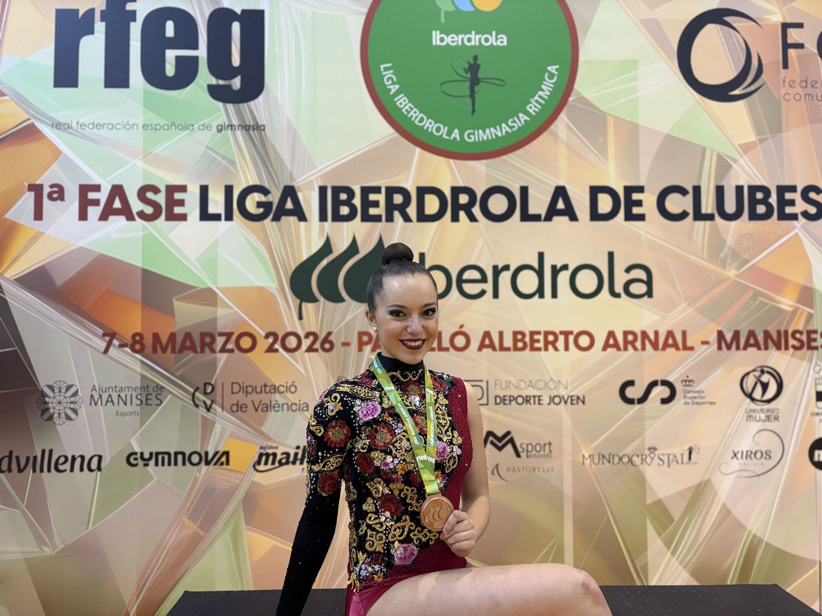 Carla Yáñez, del Club Rítmica Salamanca