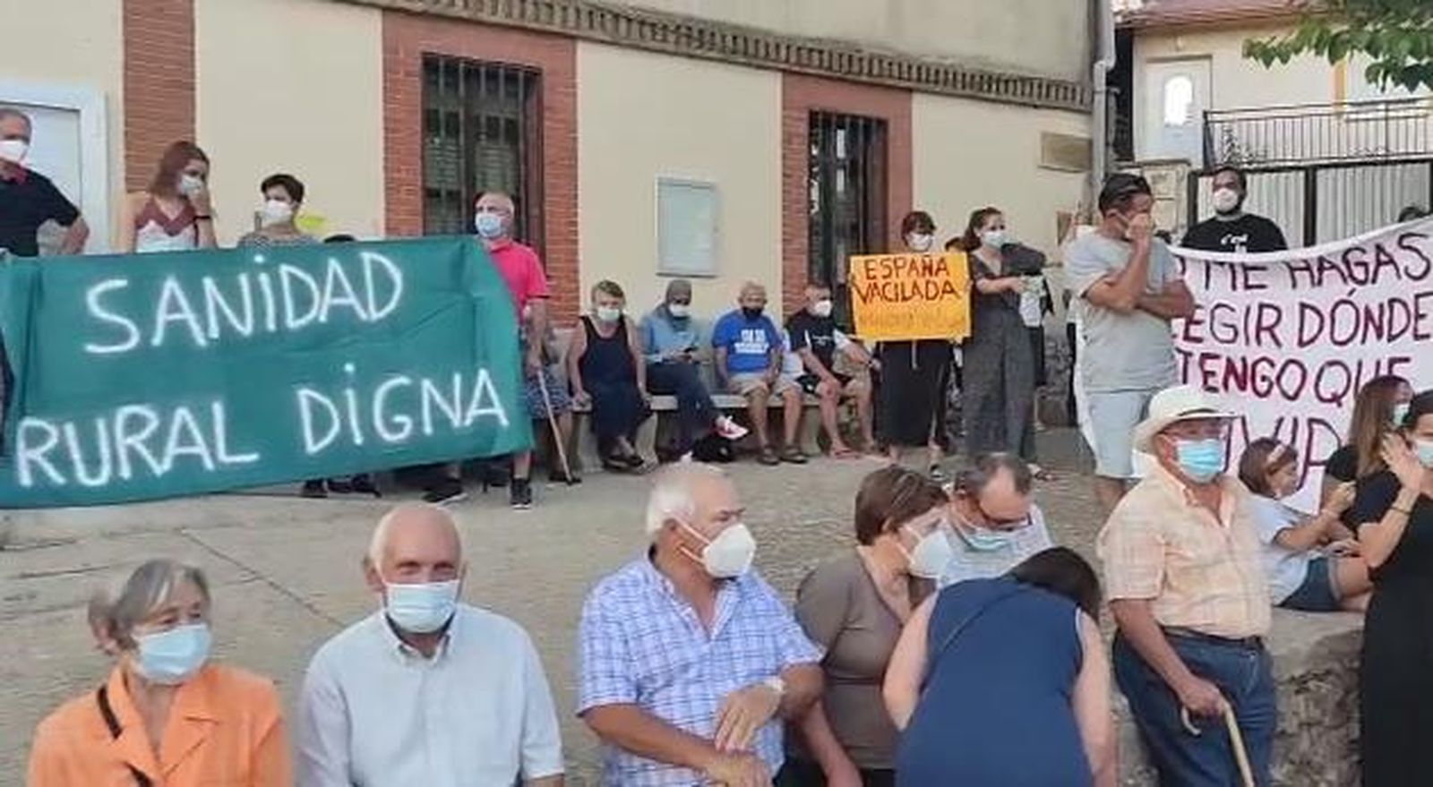 Un instante de la movilización