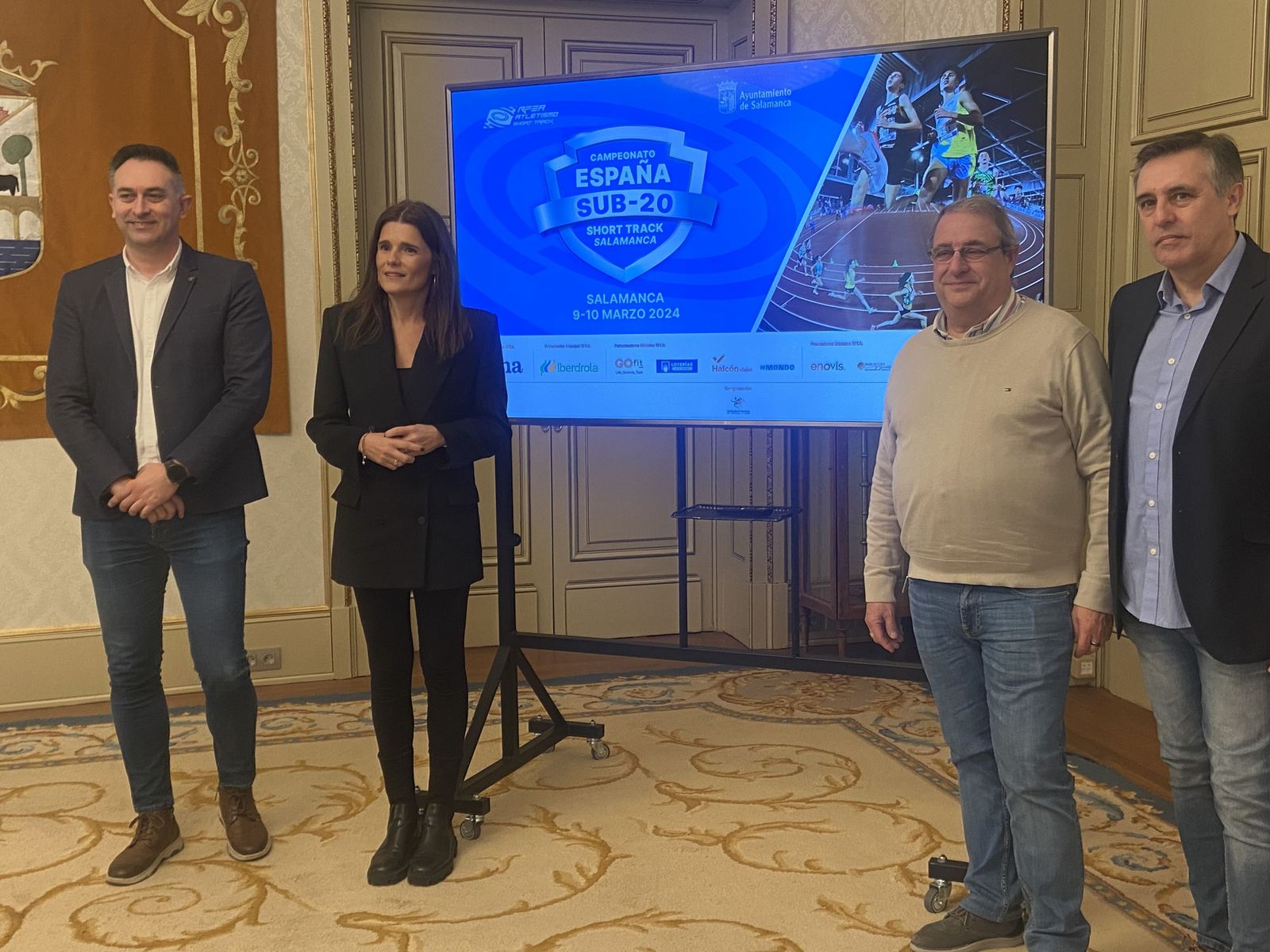 Presentación del Campeonato de España sub20 Short Track de Atletismo