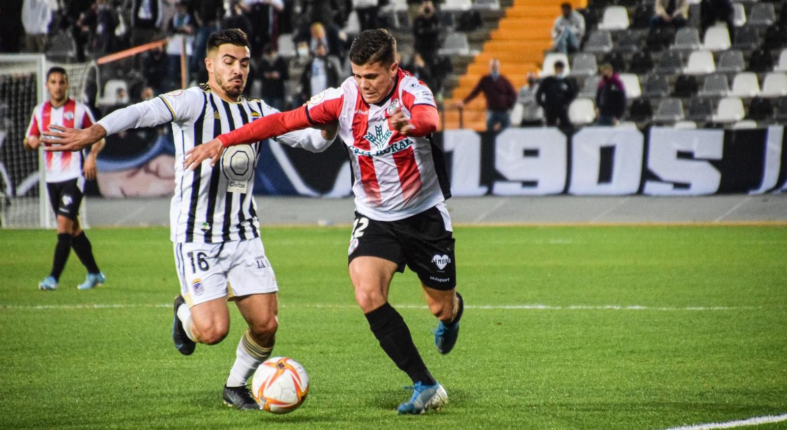 Una imagen del encuentro frente al Badajoz