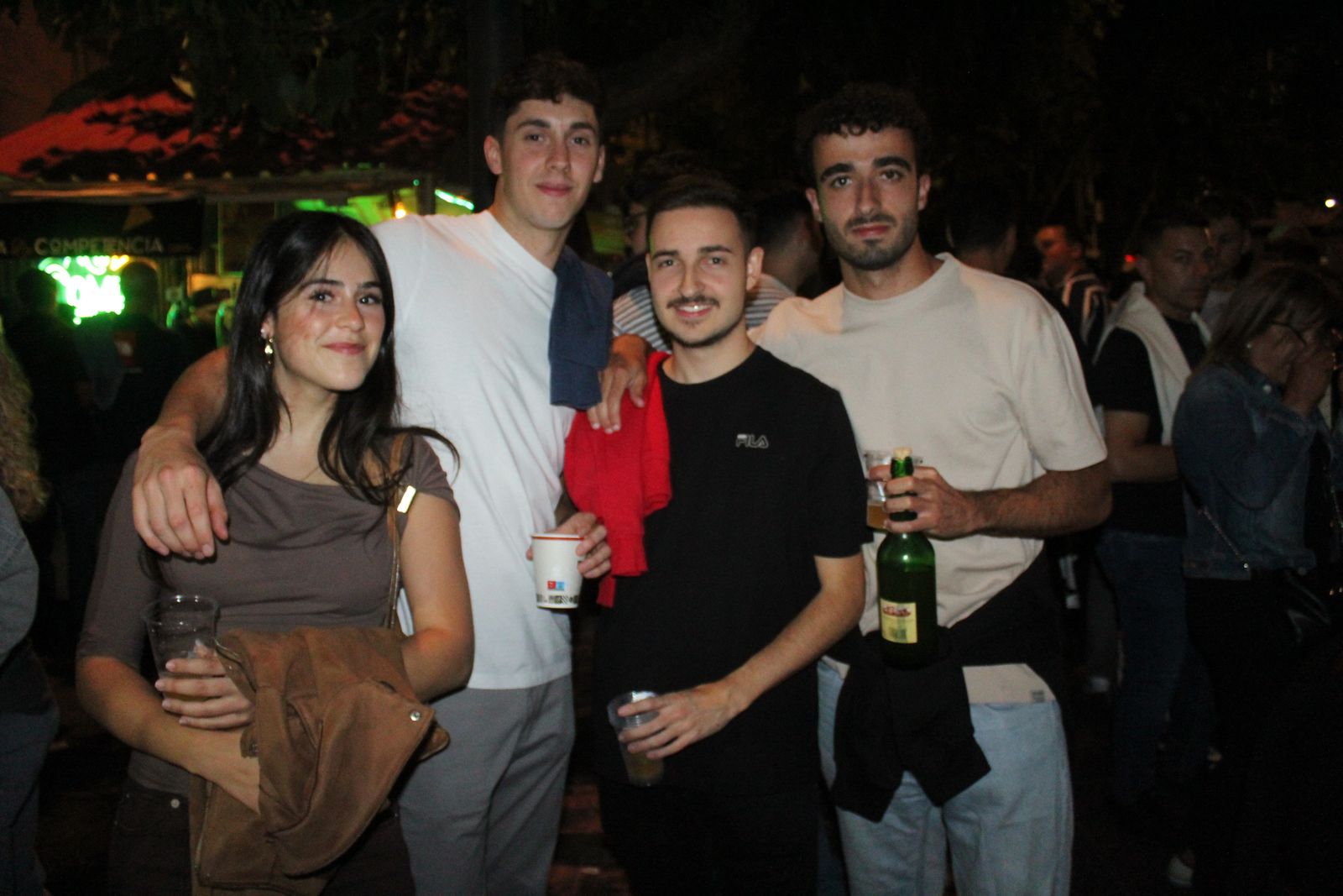 Ambiente en la Feria de Día en la tarde de este jueves
