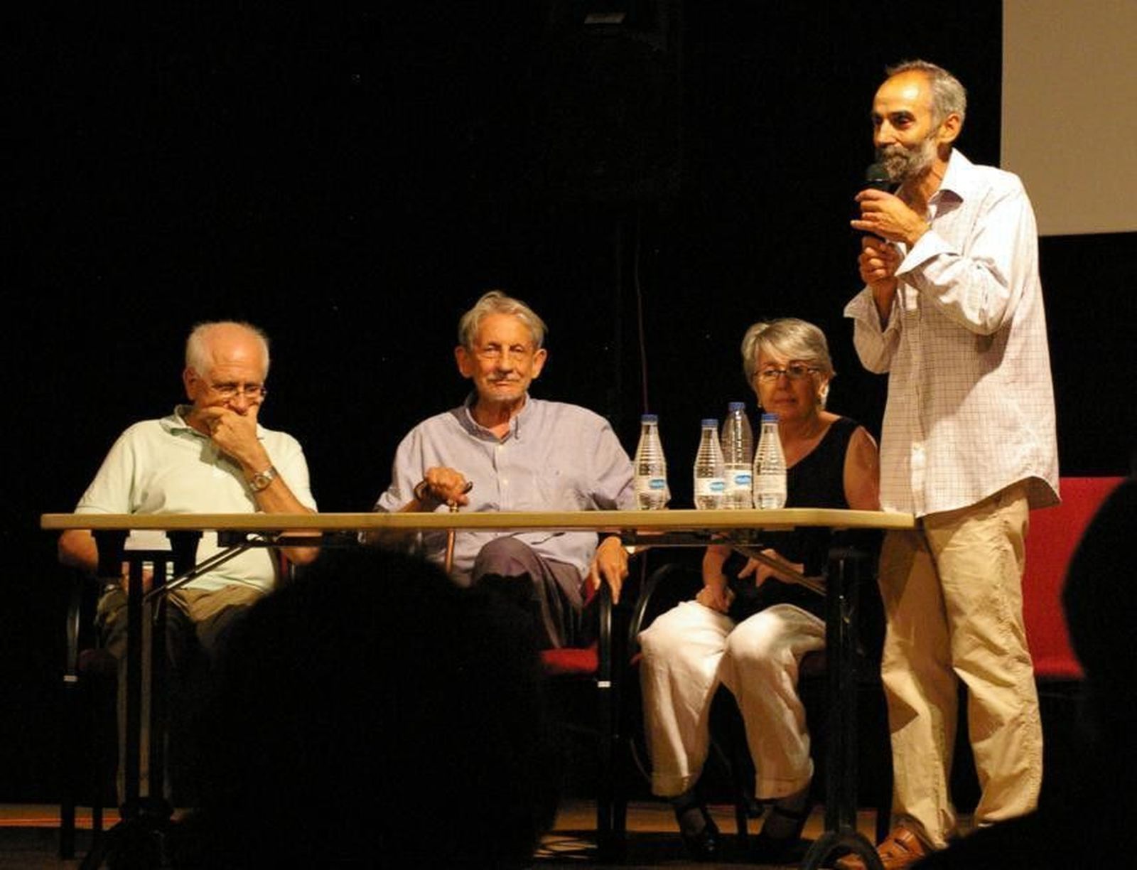 Basilio Martín Patino y Francisco Blanco en Monleras
