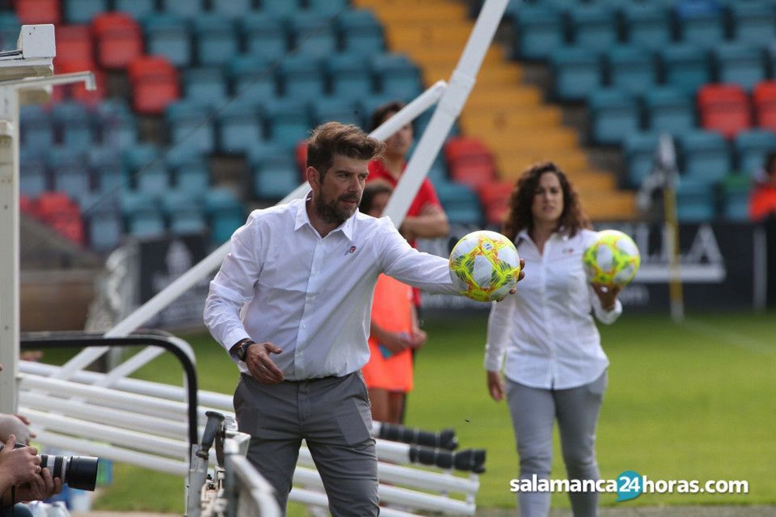 Sergio Mata, en un partido en el Helmántico.