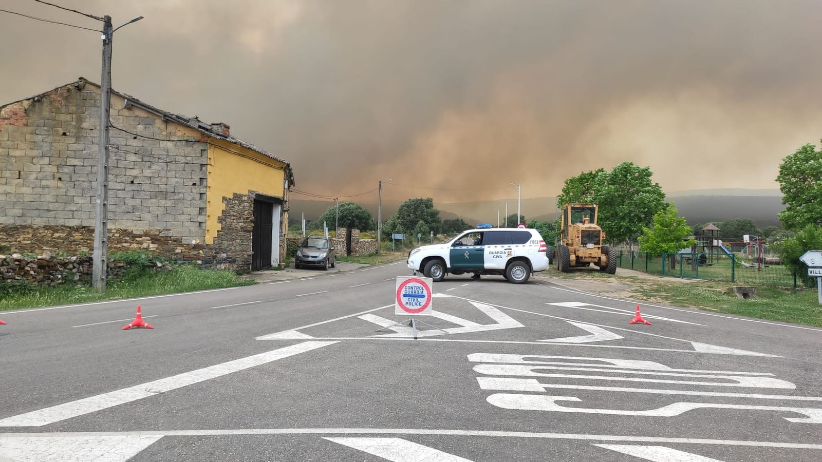 Imagen de la Guardia Civil en la zona