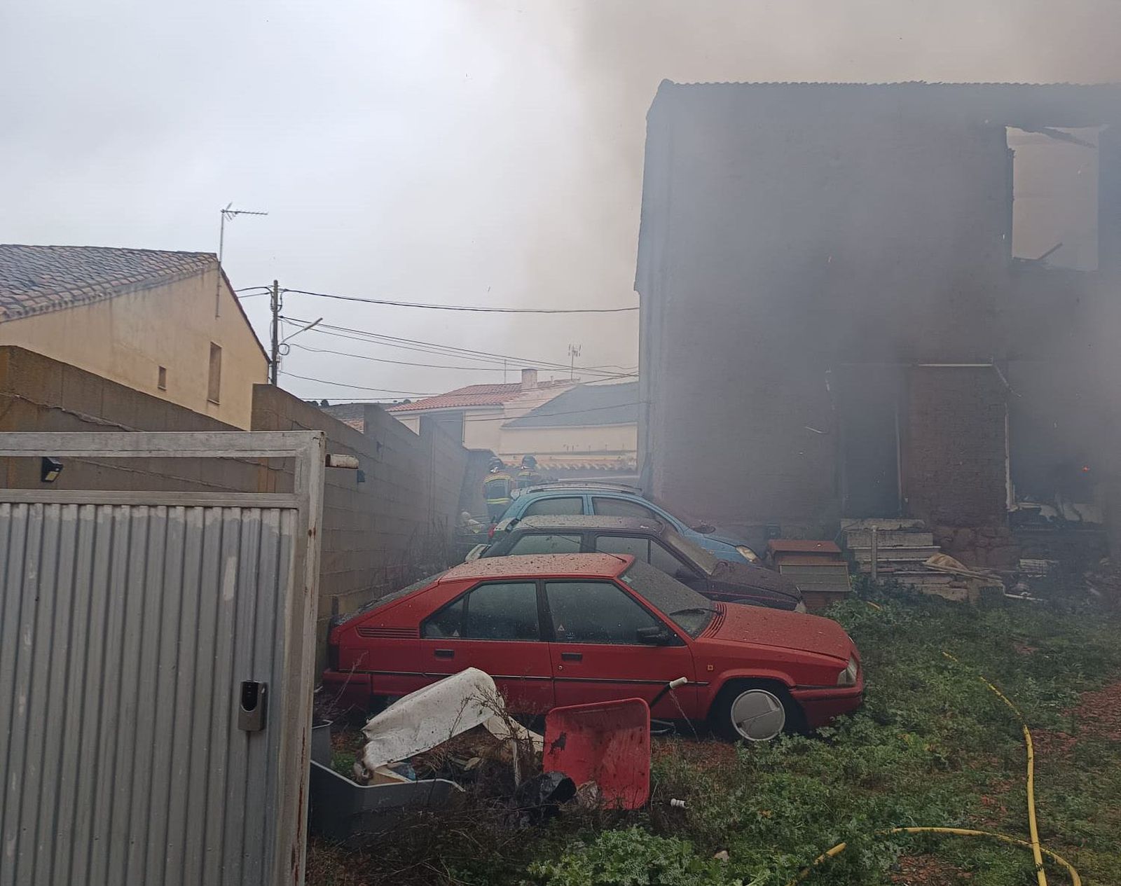 Incendio de una vivienda en Algodre 